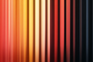 Abstract vertical stripes in warm sunset colors transitioning to cool dark tones