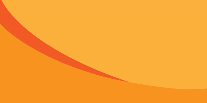 Latar belakang gelombang oren modern dengan lengkungan halus, nada gradien, dan garis tipis mengalir pada latar belakang putih bersih.