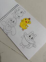 kids cute animal drawings