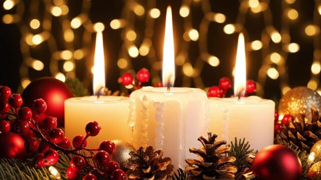 Festive Candle Timelapse