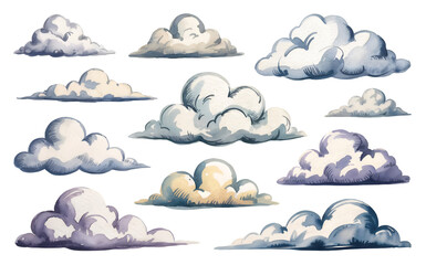 Hand-Drawn Cloud Collection for Sky Themes