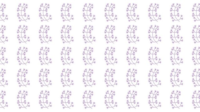 Repeated pattern of small lavender sprig illustrations in rows. Suitable for fabric prints, stationery, and botanicalthemed designs. Essential for natural and elegant design projects.