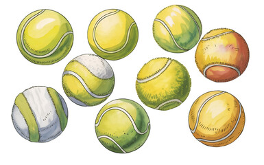 Mixed Style Tennis Ball Collection