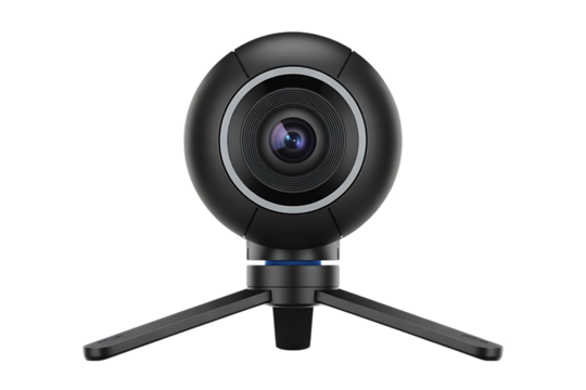 Sleek webcam on tripod: ideal for video calls & live streaming