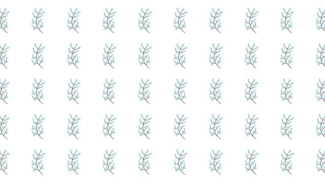 Many small leafy plant designs against a white background, suitable for naturethemed designs, cards, invitations, social media posts, and stationery.