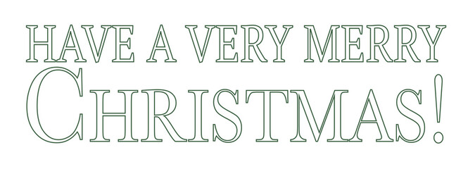 Have a very merry Christmas