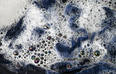 Cashmere Wool Sweater Being Hand Washed with Delicate Detergent