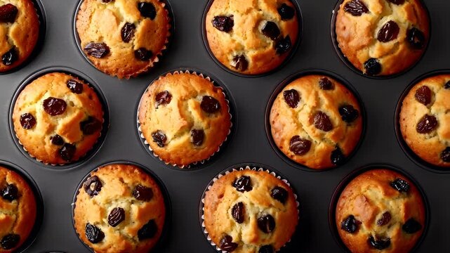 muffins video stock lifestyle HD element.
