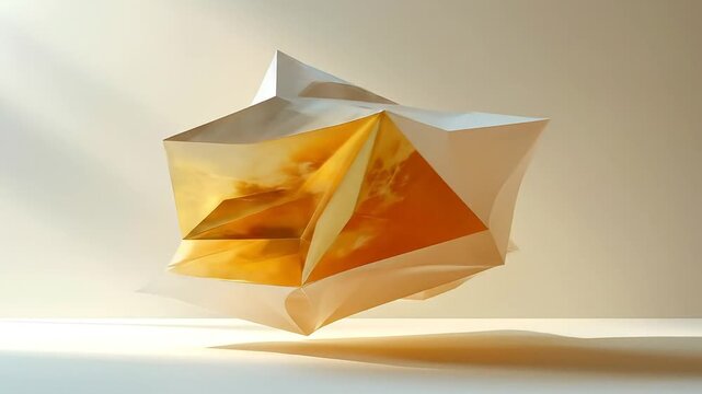 Abstract Geometric Origami Animation: A Dynamic Display of Folding and Unfolding Shapes