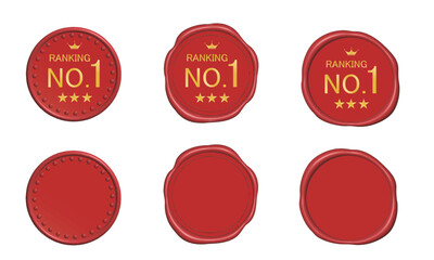 赤のシーリングワックス　ランキング入りとノーマル