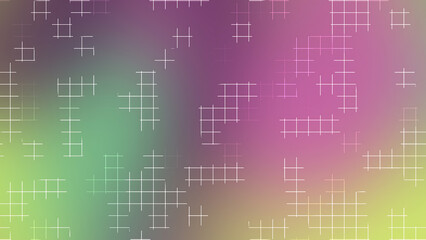Violet Green Gradient Background with Minimal White Grid Line Design