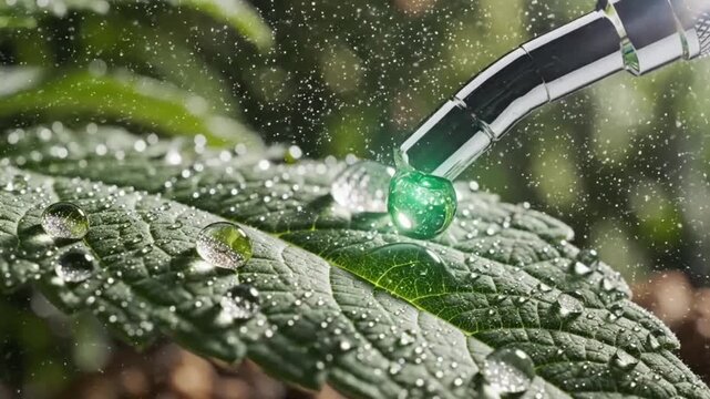Advanced Agritech Innovation Enhancing Plant Growth with Liquid Fertilizer