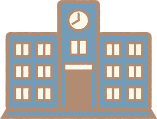 Naklejka premium school-1-blue