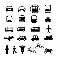 乗り物アイコンセット
