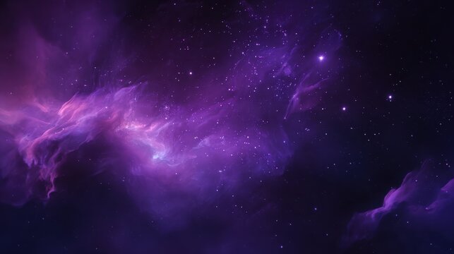 A dark, mystical background with purple sparks, swirling smoke, and magic fire particle effects, featuring foggy clouds and abstract violet energy for a spooky Halloween frame.