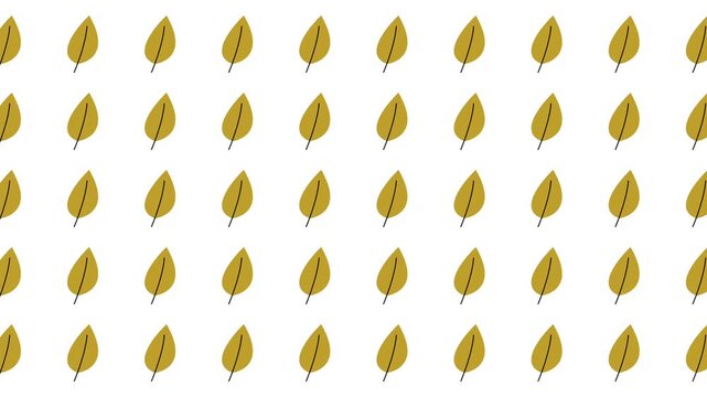 Golden yellow leaves pattern on white, perfect for autumn designs, nature backgrounds, wallpapers, textiles, and festive decorations. Suitable for various creative projects.