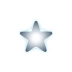 Obraz premium Isolated Shiny Star Icon with Glowing Light Effect