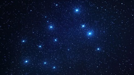 Obraz premium Starry night background with a line of stars, ideal for astronomy themes, romantic visuals, and dreamy projects.