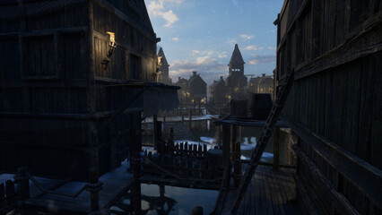 水辺の村と消えた灯火