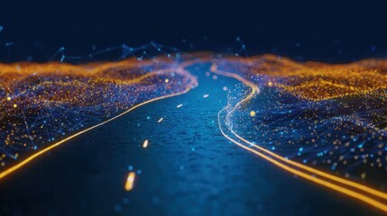 Road to Success background illustration, ideal for motivational themes, presentations, and inspirational wallpapers.