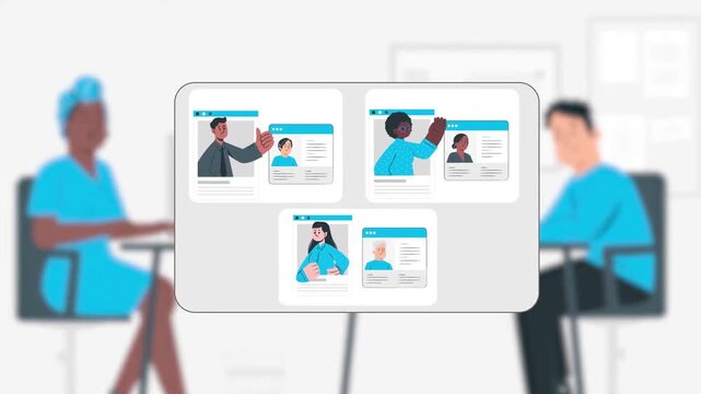 Business Meeting Presentation &ndash; Team Collaboration in Office Setting