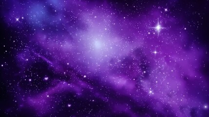 Fototapeta premium Blue and purple galaxy background, ideal for space themes, cosmic visuals, and AI-generated art.
