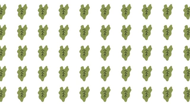 Repeating green stylized avocado shapes on white, great for food packaging, fabric design, kitchen decor, and social media graphics.