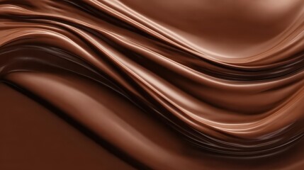 Melted chocolate background with swirls, ideal for food themes, luxurious designs, and AI art.