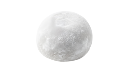Delicate Japanese Mochi Dessert Isolated on a Pure White Background Offering a Clean and Minimalist Composition of Sweet Confectionery Treat