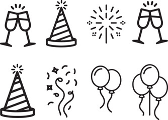 Silhouette of a person walking with a cane on a white background vector 3