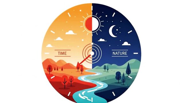 Day and night nature time