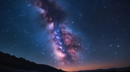 Cosmic sky full of stars space , science nebula milky way blue infinity earth solar. Space Wallpaper