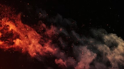 Smoky background with red fire effects, perfect for promotions, social media, and creative visuals.