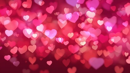 Abstract heart background with light effects, perfect for advertisements, social media, and creative content.