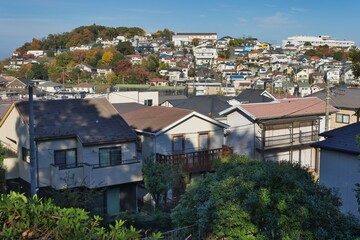 Obraz premium 高台から見る街の風景
