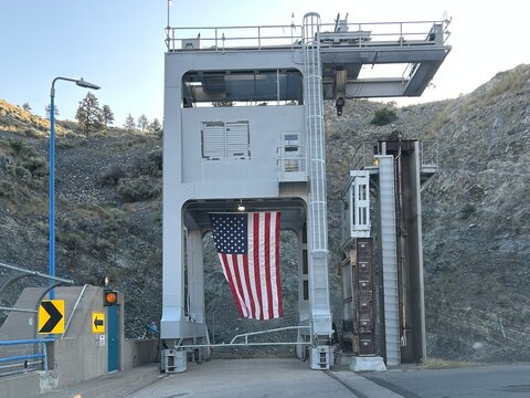 Canyon Ferry Dam Stars and Stripes - Powered by Adobe