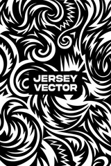 Fototapeta premium Dynamic Soccer Jersey Template with Fiery Abstract Pattern, Jersey texture, Colorful tribal style unique jersey.