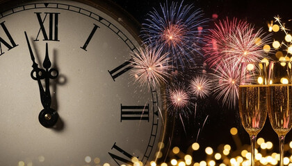 Ready to Cheers: The Final Seconds Before the Clock Strikes Twelve