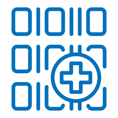 Obraz premium medical coding icon