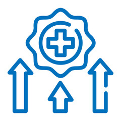 Obraz premium medical growth icon
