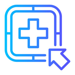 Obraz premium medical app icon