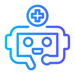 Fototapeta premium medical robot icon