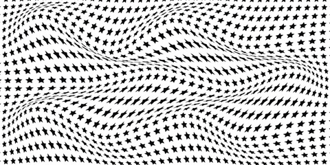 simple black star wave pattern for banner poster background.