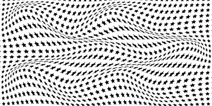 simple black star wave pattern for banner poster background.