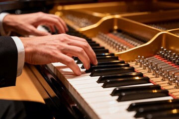 Obraz premium playing the piano