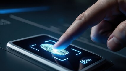 Fingerprint scanning on device with illuminated display