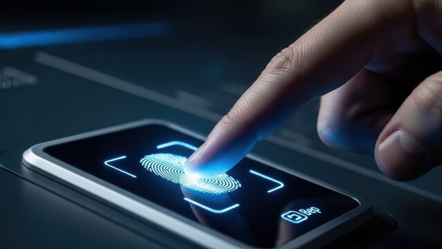 Fingerprint scanning on device with illuminated display