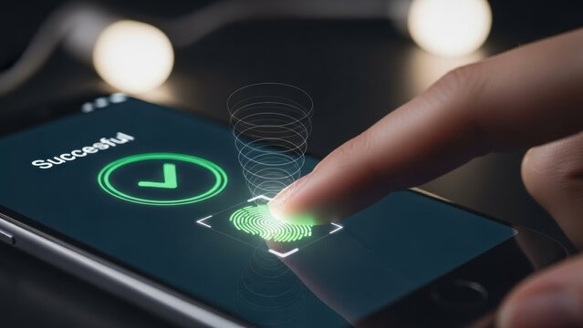 Fingerprint scanning on smartphone screen