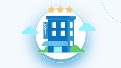 Five-Star Rated Hotel Building Symbolizing Excellent Service Quality
