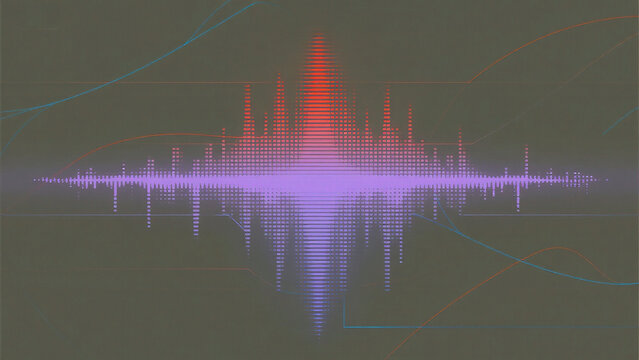 Abstract sound wave visualization